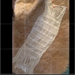 Bathing suit cover up woman’s medium color cream/ off white